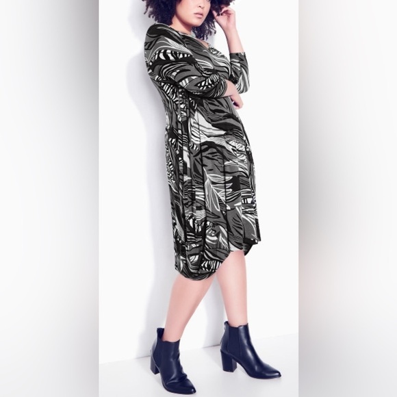 Zim & Zoe Monet Drape Dress size 30W/32W - Picture 1 of 9